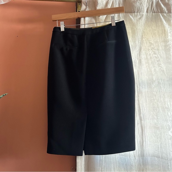 Ted Baker Taalis Woven Pencil Skirt Black Wrinkle Resistant Size 1 US Size 4 (S) - Picture 4 of 8